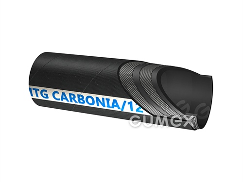 Tlaková hadice na vodu a vzduch CARBONIA, 115/128mm, 12bar, SBR/NBR, -30°C/+85°C, černá